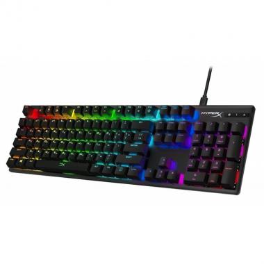 HyperX Клавиатура игровая Alloy Origins Blue USB RGB RU, Black