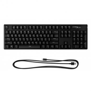 HyperX Клавиатура игровая Alloy Origins Blue USB RGB RU, Black