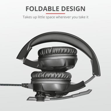 Trust GXT 410 Rune Illuminated 3.5mm+USB BLACK