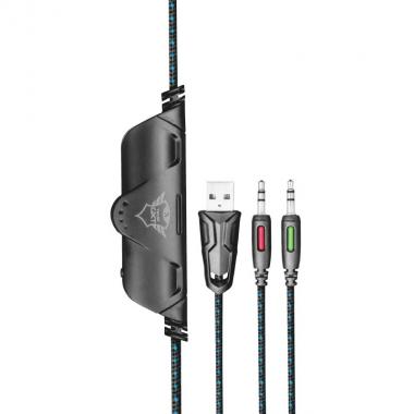 Trust GXT 410 Rune Illuminated 3.5mm+USB BLACK