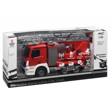 Same Toy Машинка на р/к Пожежна машина Mercedes-Benz з драбиною 1:20