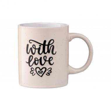 ARDESTO Mug With love, 330 ml, beige, ceramics