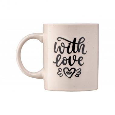 ARDESTO Mug With love, 330 ml, beige, ceramics