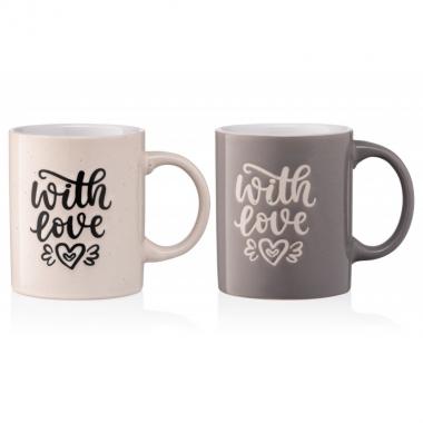 ARDESTO Mug With love, 330 ml, beige, ceramics