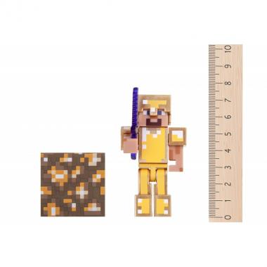 Minecraft Ігрова фігурка Steve in Gold Armor серія 3