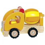 goki Wooden car Concrete mixer (yellow)