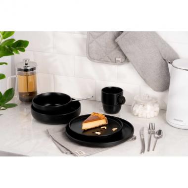 ARDESTO Soup plate Trento, 21,5 cm, black, ceramics