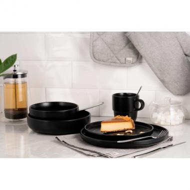 ARDESTO Soup plate Trento, 21,5 cm, black, ceramics