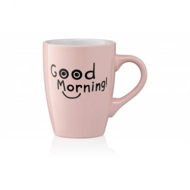 ARDESTO Mug Good Morning, 330 ml, pink, ceramics
