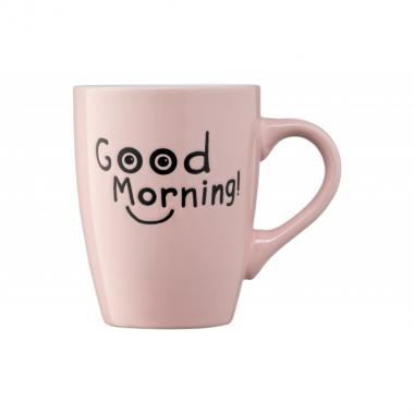 ARDESTO Mug Good Morning, 330 ml, pink, ceramics