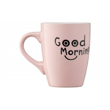 ARDESTO Mug Good Morning, 330 ml, pink, ceramics