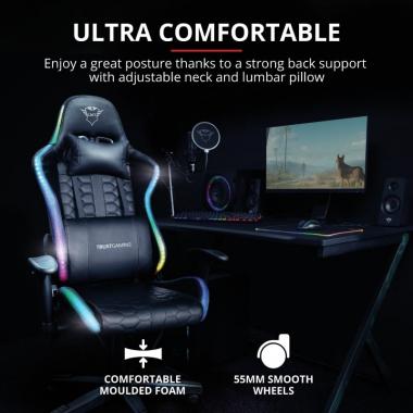 Trust Игровое кресло GXT 716 Rizza RGB BLACK