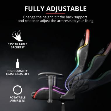 Trust Игровое кресло GXT 716 Rizza RGB BLACK