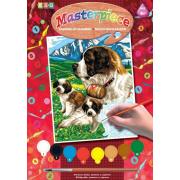 Sequin Art Craft kit PAINTING BY NUMBERS JUNIOR St Bernards