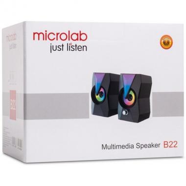 Microlab Акустична система 2.0 B-22, USB Black