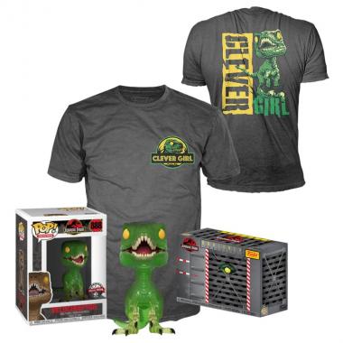 Funko Набор Фигурка+Футболка Funko POP and Tee: Jurassic Park: Clever Raptor(GR/TRL)(L) 47630