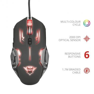 Trust Миша GXT108 RAVA USB Black