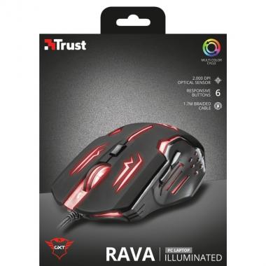 Trust Миша GXT108 RAVA USB Black