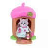 Li`l Woodzeez Ігровий набір - Будиночок c сюрпризом (рожевий дах, 1 фігурка котика, 1 аксесуар)