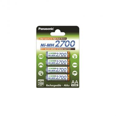 Panasonic High Capacity AA 2700 mAh 4BP NI-MH