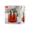 ARDESTO Teapot Gemini Milano, 550 ml, borosilicate glass, stainless steel