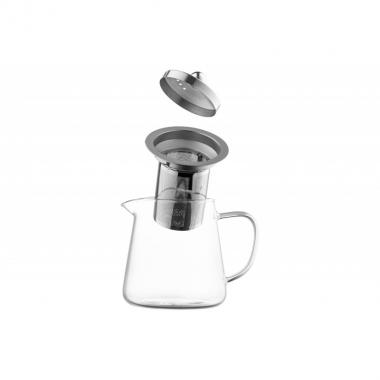 ARDESTO Teapot Gemini Milano, 550 ml, borosilicate glass, stainless steel