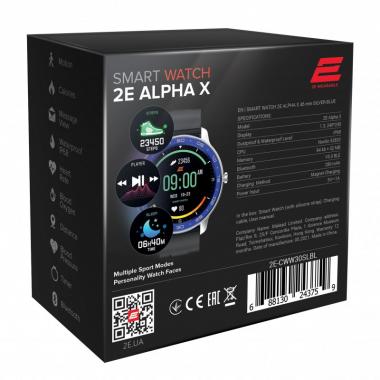 2E Watch Alpha X 46 mm Silver-Blue