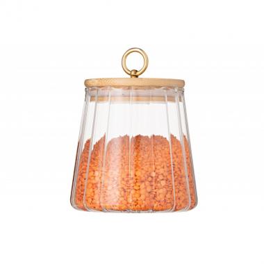 ARDESTO Jar Fresh Vintage 650 ml, glass, bamboo