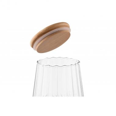 ARDESTO Jar Fresh Vintage 650 ml, glass, bamboo