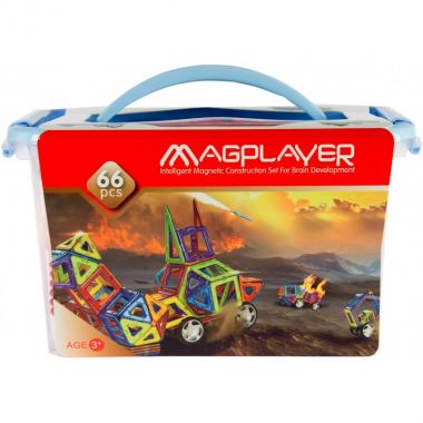MagPlayer Конструктор магнітний 66 од. (MPT-66)