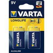 VARTA LONGLIFE 6LR61 BLI 2 ALKALINE