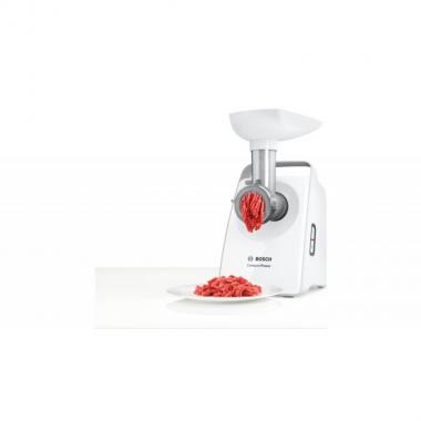 Bosch М'ясорубка MFW3520W - 1500Вт/500Вт/1,8 кг-хв./білий