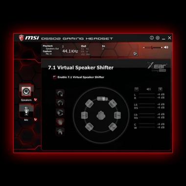 MSI Гарнитура DS502 GAMING Headset