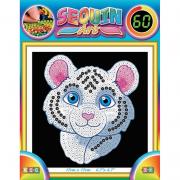 Sequin Art Набір для творчості 60  Білий тигр