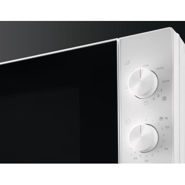 Electrolux Мікрохвильова піч 20л, мех. керування, 800Вт, гриль, білий