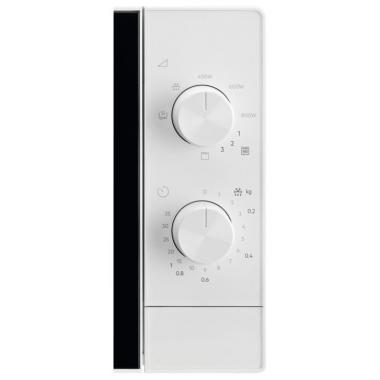 Electrolux Мікрохвильова піч 20л, мех. керування, 800Вт, гриль, білий