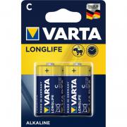 VARTA Батарейка LONGLIFE лужна C(LR14) блістер, 2шт.