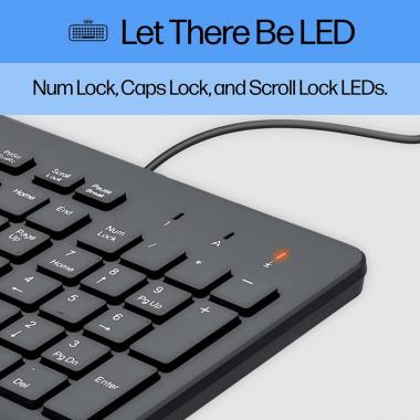 HP Keyboard 150 USB UA Black