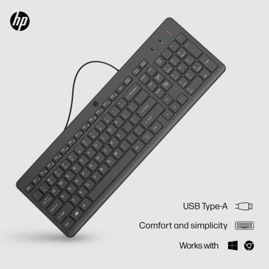 HP Keyboard 150 USB UA Black