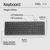 HP Keyboard 150 USB UA Black