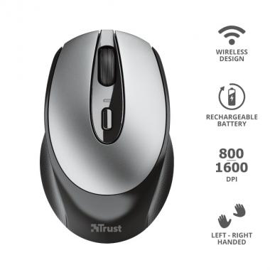 Trust Mouse Zaya Rechargeable WL Black