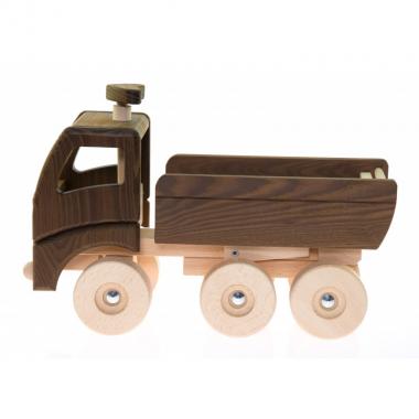 goki Wooden car Dump truck (natural)