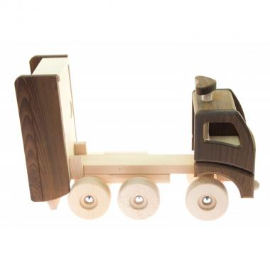 goki Wooden car Dump truck (natural)