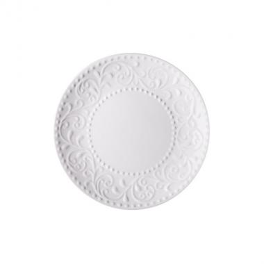 ARDESTO Тарілка обідня Lucca, 26 см, Winter white, кераміка