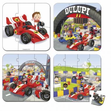 Janod Set of 4 puzzles Gavin's car Formula 1