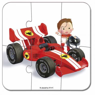 Janod Set of 4 puzzles Gavin's car Formula 1