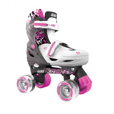 NEON COMBO SKATES (SIZE 12-2) PINK 4L/13L/16L CL 4PK