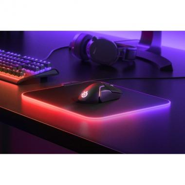 SteelSeries Gaming mousepad QcK Prism Cloth Medium RGB Black