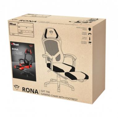 Trust GXT706 RONA c подставкой для ног BLACK