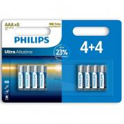 Philips Battery Ultra Alkaline AAA blister, 8 pcs